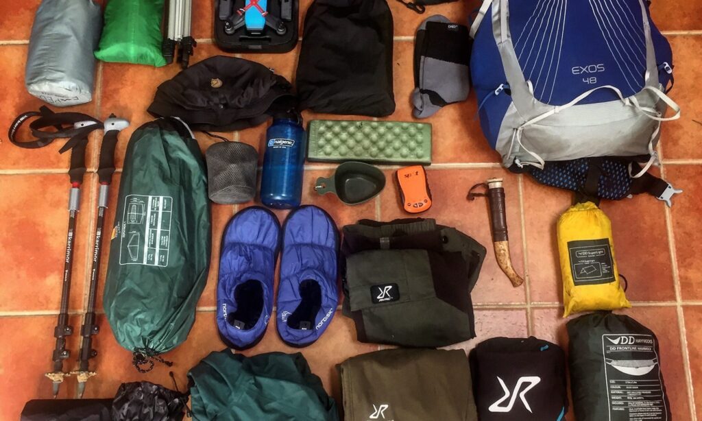 gear load out for Nikkaluokta to Abisko