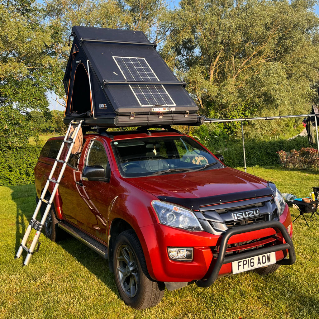 turn your car into a camper with the tentbox cargo