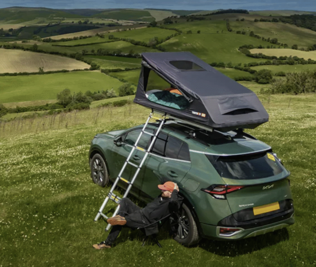 lightest roof tent UK the tentbox go